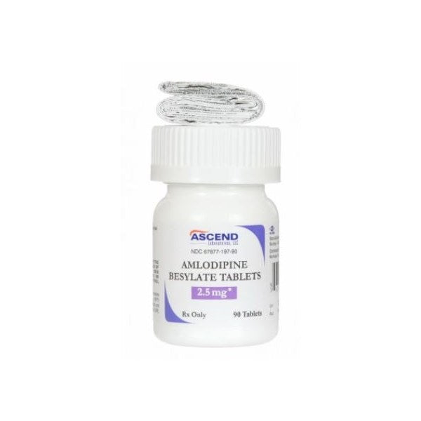 Amlodipine Besylate Tablets 90ct Bottle